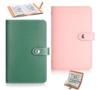100 Envelopes Saving Challenge - 2PCS Envelope Challenge Binder,Money Saving Wallet,Cash Binder,Includes Saving Notebook & Binder 50 Pages,Cash Budget Money Saving Book for Couples