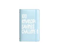 100 Envelopes Saving Challenge Binder Days to Save for Budget Tracking for Home, Office, Daily(Blue)