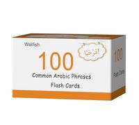 100 Essential Arabic Phrases Flash Cards for Adults - Learn Arabic Phrases for Beginners with Durable & Portable Flashcards- Arabic Flashcards Simple Phrases