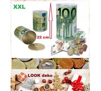 100 EURO Savings Box XXL 22x15 Cm Banknote Metal Tin Piggy Bank