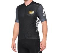 100% Exceeda Short Sleeve MTB Cycling Jersey Black/Charcoal