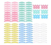 100 Eyelash Lift Pads - Lash Lift Tools, Shields, Comb, Perming Pads, Reusable Rods - 5 Sizes, 6 Colors