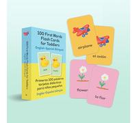 100 First Words Flash Cards for Toddlers / Primeras 100 palabras tarjetas didacticas para ninos pequenos