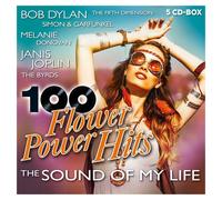 100 FLOWER POWER HITS - BOB DYLAN/JANS JOPLIN/ SIMON&GARFUNKEL/+ 5 CD NEW