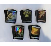 100 FOIL Full Art Basic Lands - Magic The Gathering - 20 Swamp, Mountain, Forest, Plains, Island - MTG!!!