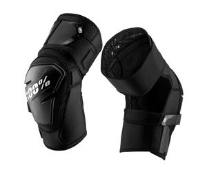 100% Fortis Knee Guards - Black / Small / Medium