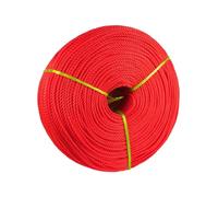 100 Ft 1/2" Nylon Rope Poly Strong Utility Cord For Clothes Line Flag Pole Camping Crafting Sun-resistant And Wear-resistant(Red 20mm,50m)