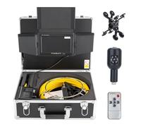 100 Ft Pipe Sewer Camera, 7inch 16GB DVR Monitor, Waterproof Drain Inspection Snake Camera with Self-Leveling, Snake Video System, Plumbing Drain Sewer Scope Monitor for Pipes Duct