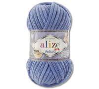 100 g Alize Velluto Wool in 30 Selections (374 | Denim)