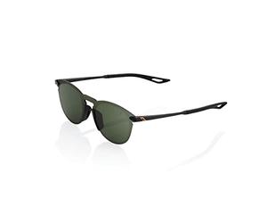 100% GAFAS LEGERE ROUND - Matte Black - Grey Green Lens