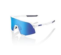 100% GAFAS S3 - Matte White - HiPER Blue Multilayer Mirror Lens