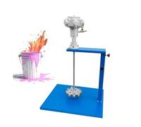 100 Gal Pneumatic Bracket Mixer, Pneumatic Paint Mixer, Manual Lift Paint Stirring Machine,Tank Barrel Clip Bracket Air Agitator Paint(Stainless Steel Upper and Lower Teeth)