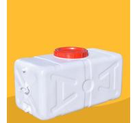 100 Gallon Plastic Water Storage Tank Large Water Container Suitable For Travel Hiking RV Emergency Situations With Faucet Containers (White, One Size)