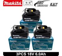 100% Genuine Makita 6Ah for Makita 18V Battery BL1860B BL1840 BL1830B BL1850B BL1850 BL1860 BL1815 Replacement Lithium Battery 4PCS 6.0Ah