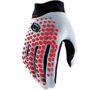 100% Geomatic Bicycle Gloves, grey/red, size M
