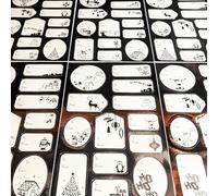 100 Gift Labels for Christmas - Silver Foil Stickers for Presents - Peel & Stick Tags with To and From Text - Assorted Shapes & Festive Designs - Self-Adhesive Gift Wrap Labels for Xmas