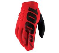 100percent Brisker Off-road Gloves Red S / Short Men