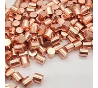 100 Grams Copper Metal Particles - 99.9999% Pure, 6mm Cylinders Experiments