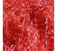 100 Grams of RED Extra Soft Shredded Tissue Paper (Shoe Box Size) - Luxury Hamper Shred Gift Packaging