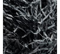 100 Grams Raffia Gift Filler Paper Shreds,Grass Craft Shredded Tissue for Basket Filling, Gift Decoration Gift Box Filling DIY Gift Packaging and Party Supplies Accessories (Black)