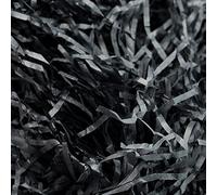 100 Grams Raffia Gift Filler Paper Shreds,Grass Craft Shredded Tissue for Basket Filling, Gift Decoration Gift Box Filling DIY Gift Packaging and Party Supplies Accessories (Black)