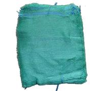 100 Green Net Sacks - 55cm x 80cm - Holds 30Kg Mesh Woven Bags - Kindling Logs Onions
