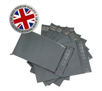 100 Grey Mailing Postal Bags Premium Quality 12"x16" (305mm x 405mm) Plastic Polythene