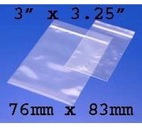 100 Grip Seal Bags 3 x 3.25 Inch 200g Strong Reusable