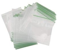 100 Grip Seal Bags 60mm x 40mm | Reusable Strong Zip Lock | Small Clear Resealable Plastic Bags | Polythene Packaging for Food Storage, Jewellery - by FOGG Supplies (60 x 40)