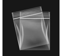100 Grip Seal Bags *CHOOSE YOUR SIZE*| Strong Resealable Zip Lock Bags | Reusable Clear Plastic Bags | Resealable Freezer Bags | Resealable Bags for Food Storage Jewellery Medicine (5.5 x 5.5 inch)