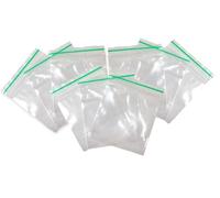 100 Grip Seal Bags Reusable Strong Zip Lock Small Clear Sealable Plastic Bags Packaging for Food Storage, Jewellery Zipper Poly Bags Pouch (50 x 50)
