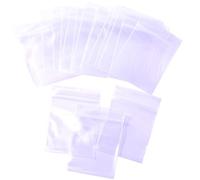 100 Grip Seal Zip Lock Plastic Packaging Bags - 5 x 7 CM or 9 x 6" - Storage for Food, Liquid, Home & Office - Premium U.K (Clear Seal, 9x6 inch)