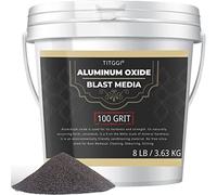 #100 Grit Aluminum Oxide Blast Media (8 LBS/3.6kg) - Premium Long-Lasting Sand Blasting Media, High Abrasive Force Sand Blaster Sand for Metal, Sandblasters, Blasting Cabinet, Blasting Guns -by TITGGI