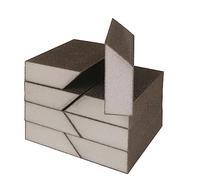 100 Grit Angled Sanding Blocks, Jamiikury Medium Sponge Sand Block Washable and Reusable, Wet & Dry Sandpaper Block for Wood Metal Drywall and Furniture Paint - Pack of 8