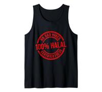 100% Halal No Bad Vibes Certified Fresh Funny Grunge Graphic Tank Top