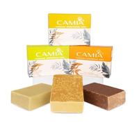 100% Handcrafted Organic Soaps For Bath | Natural Soap of Lemongrass, Cedarwood & Frankincense | Free from Chemicals, Plastic, Sulphate, Artificial Fragrance and Petroleum | 125 Gm - Pack of 3