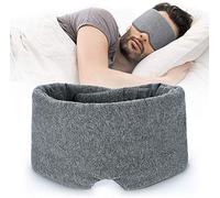 100% Handmade Cotton Sleep Mask Blackout - Comfortable & Breathable Eye Mask for Sleeping Adjustable Blinder Blindfold Airplane with Travel Pouch - Best Night Companion Eyeshade for Women Men Kid