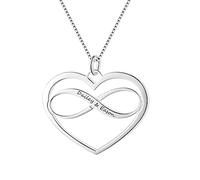 100% heart shape necklaces&pendants 2 names for women daily occasion Made in China