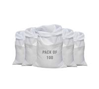 100 Heavy duty Garden Waste bags Woven Sacks Polypropylene PP Strong Rubble Sacks builder bag Woven Bags Rubble bag 50x75cm