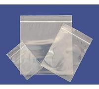 100 Heavy Duty Plastic Grip Seal Bags Choose Your Size Resealable Reusable Clear Plastic Storage Bags - Suitable for Business and Domestic Use (3.5" x 4.5")