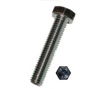 100 Hexagon Screws M8x20 SW13 8.8 Thread to Head DIN933 ISO4017 Zinc Plated