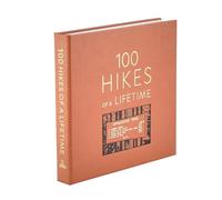 100 Hikes Of A Lifetime: The World's Ultimate Scenic Trails - Graphic Image Leather Bound Tan - Fine Collectible Edition - Made in USA