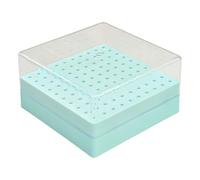 100 Hole Nails Drill Bit Organised Box Practical Plastic Storage with Transparent Covers for Manicure Tools