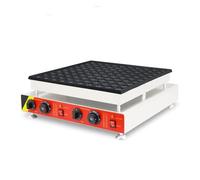 100 Holes Gas Or Electric 220v Mini Pancake Machine Poffertjes Grill Waffle Maker (Color : Gas type 100 holes)