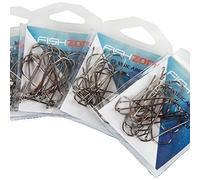 100 Hooks - FISHZONE Superior Classic ABERDEEN Sea Fishing Hooks.- Available in size 4/0, 3/0, 2/0, 1/0, 1, 2, 4 and 6 - Ideal for most Sea Fishing Needs (100 hooks - size 4)