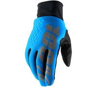 100% Hydromatic Brisker Bicycle Gloves, blue, size S