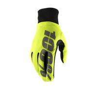 100% Hydromatic WP Bicycle Gloves, black-yellow, size L for Men