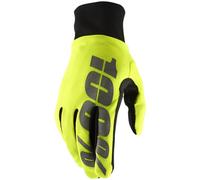 100% Hydromatic WP Bicycle Gloves, yellow/black, size S