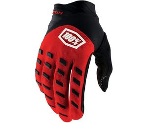 100% Hydromatic WP Youth Bicycle Gloves, black-red, size S