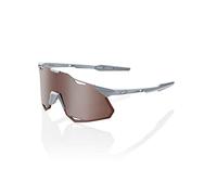 100% HYPERCRAFT Cycling Glasses, Black, Orange/Red Lens, XS